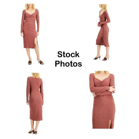 INC Ribbed Midi Dress - Size Small - Picture 8 of 8